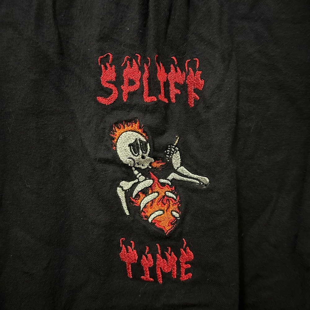 Spliff Time Embroidered Button Up - Picture 3 of 5